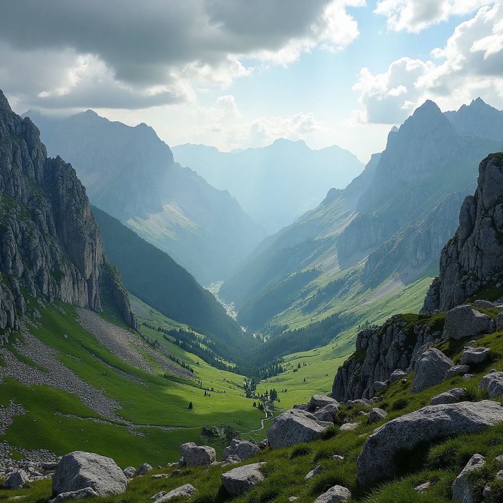 Peisaje montane din Carpați